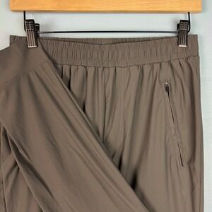 ASH & ERIE Nylon Blend Jogger Pants Men's Small 27"-29" Green Drawstring Pockets